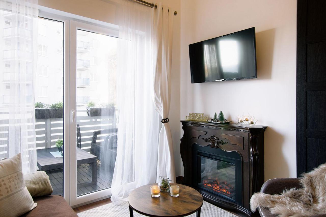Strandidylle Apartment Mit Meerblick Und Kamin 米兹多洛杰 外观 照片