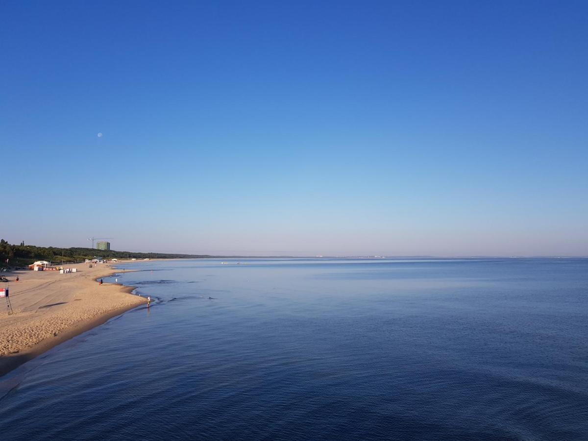 Strandidylle Apartment Mit Meerblick Und Kamin 米兹多洛杰 外观 照片